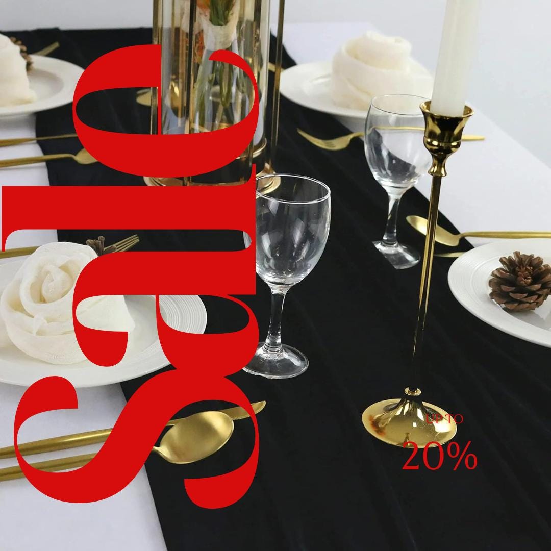 3 Pack - BLACK - Luxurious Wedding Reception Decorations Soft Velvet Fabric for Party Wedding Anniversary Valentines Day Runners.