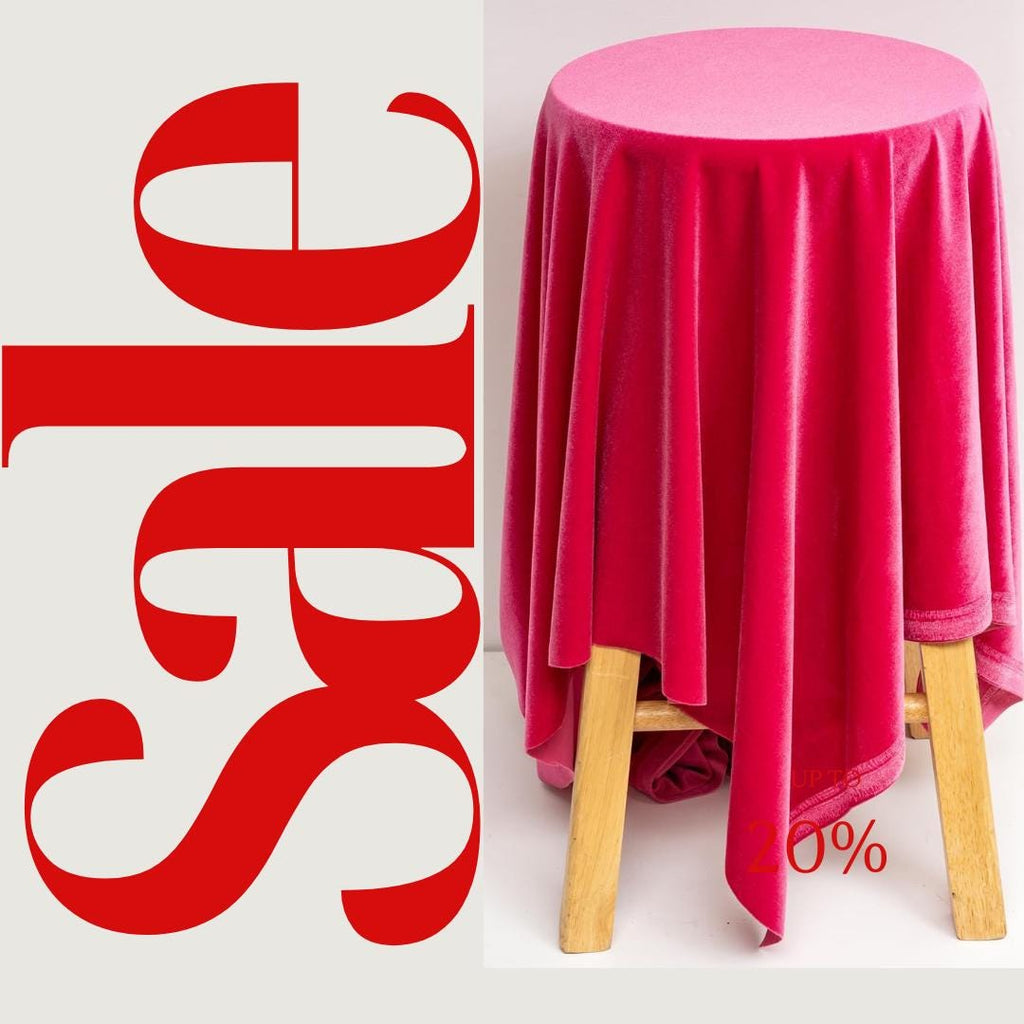 Stretch Velvet Tablecloth - FUCHSIA - Luxurious Elegant Table Cover in Beautiful for Weddings, Parties, Baby Showers and Events. Choose Size