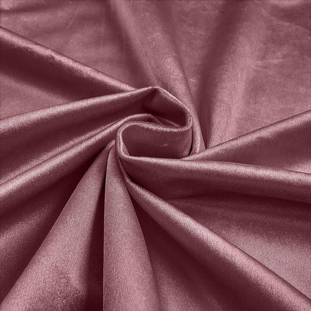 Plush Non Stretch Velvet Fabric by Yard - MAUVE - 60" Wide | Plush Velvet For Christmas, Apparel, Cosplay, Curtains. & Decoration