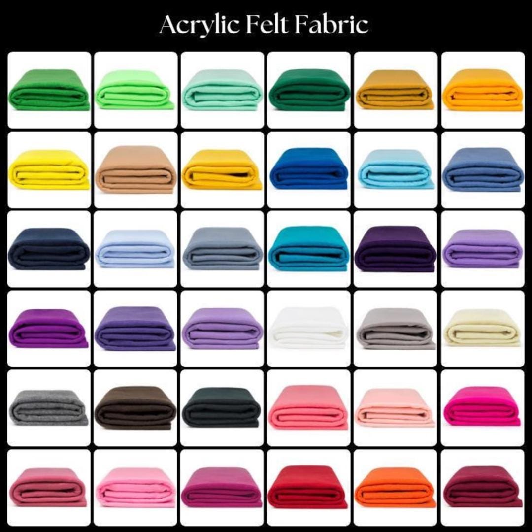 Craft Felt by The Yard 72" Wide. Choose Quantity & Color Below