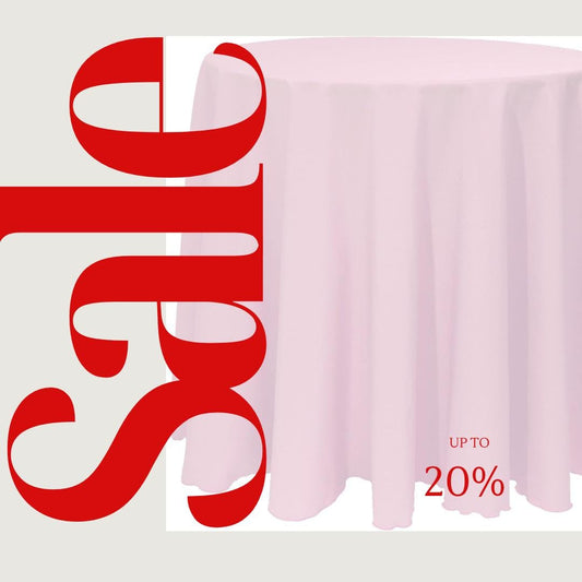 Cocktail Table Cover - Bar Height Table: 30" to 36" Round Diameter Table -  Fabric Table Cloth Party Decor - BABY PINK