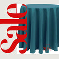 Cocktail Table Cover - Bar Height Table: 30" to 36" Round Diameter Table -  Fabric Table Cloth Party Decor - TEAL