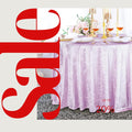 Crushed Velvet Tablecloth - LILAC -  Luxurious Round Table Cover  for Weddings, Parties, Baby Showers and Events. Choose Size Below
