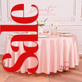 ROSEGOLD SATIN - Table Cloth Covers for Round Tables- Round Satin Table Cloth for Wedding Banquet Decoration- Table Cloths.Choose Size Below