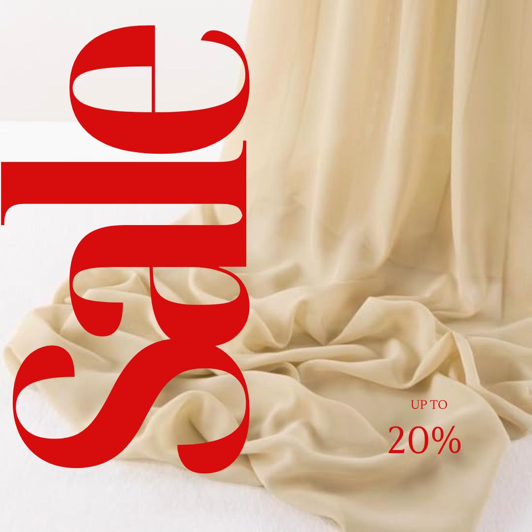 CHIFFON FABRIC -  CHAMPAGNE -Polyester Soft Light Weight, Sheer, See Through Chiffon Fabric Sold By The Yard.