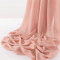 CHIFFON FABRIC - ROSEGOLD -Polyester Soft Light Weight, Sheer, See Through Chiffon Fabric Sold By The Yard.