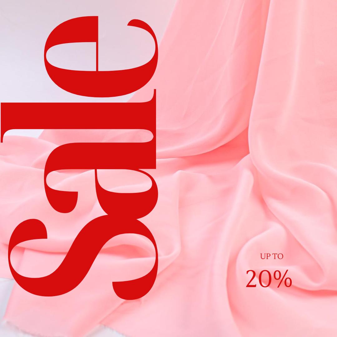 CHIFFON FABRIC - PINK - Polyester Soft Light Weight, Sheer, See Through Chiffon Fabric Sold By The Yard.