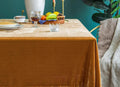 Rectangular Stretch Velvet Tablecloth - GOLD -  Luxurious Table Cover Beautiful for Weddings, Parties, Baby Showers and Events. Choose Size