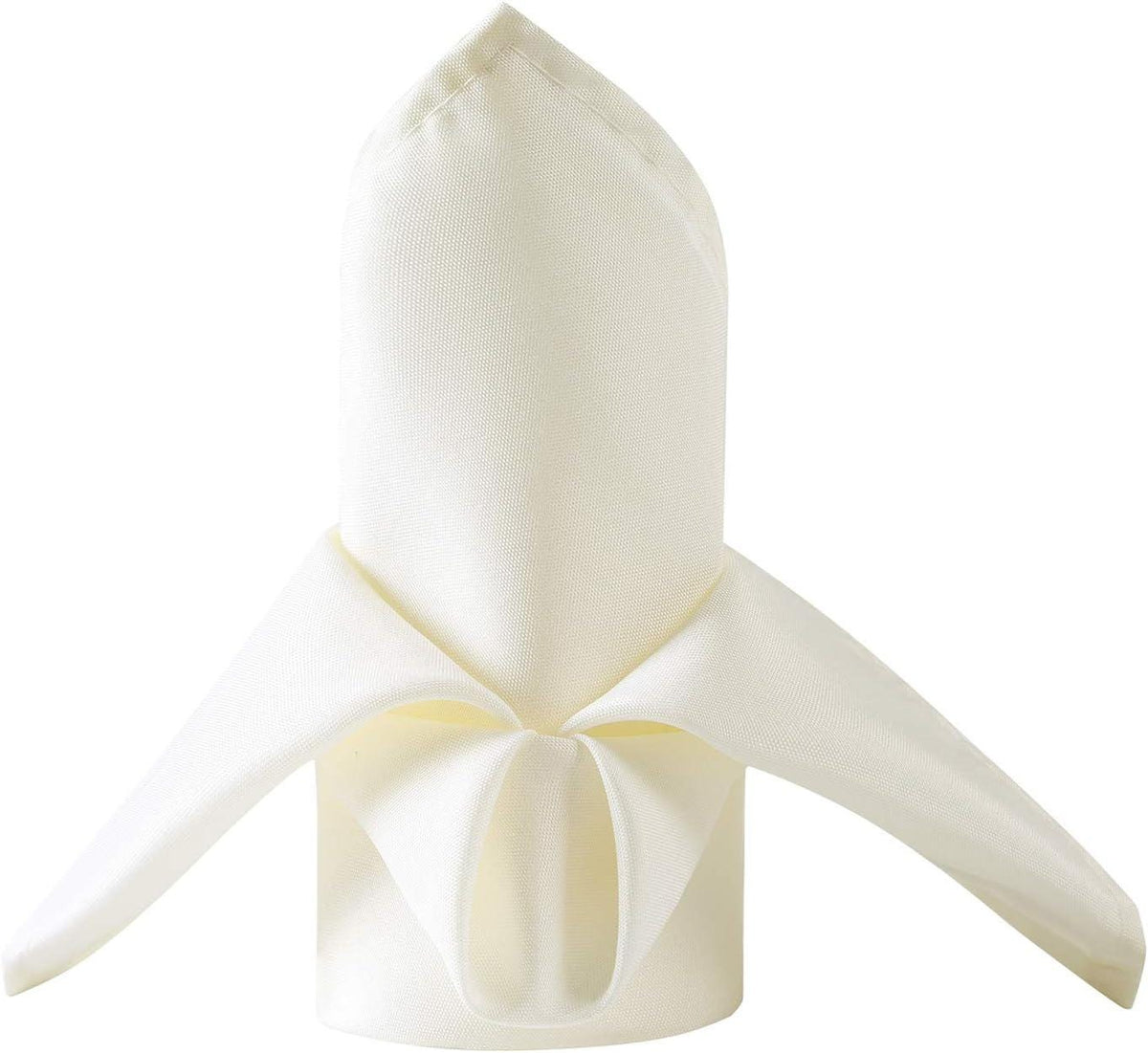 Off White -Poly Poplin Napkin - 18" X 18" - Cloth Napkins, Washable Reusable Napkins,Wrinkle Resistance Napkins for Dinner, Wedding, Parties