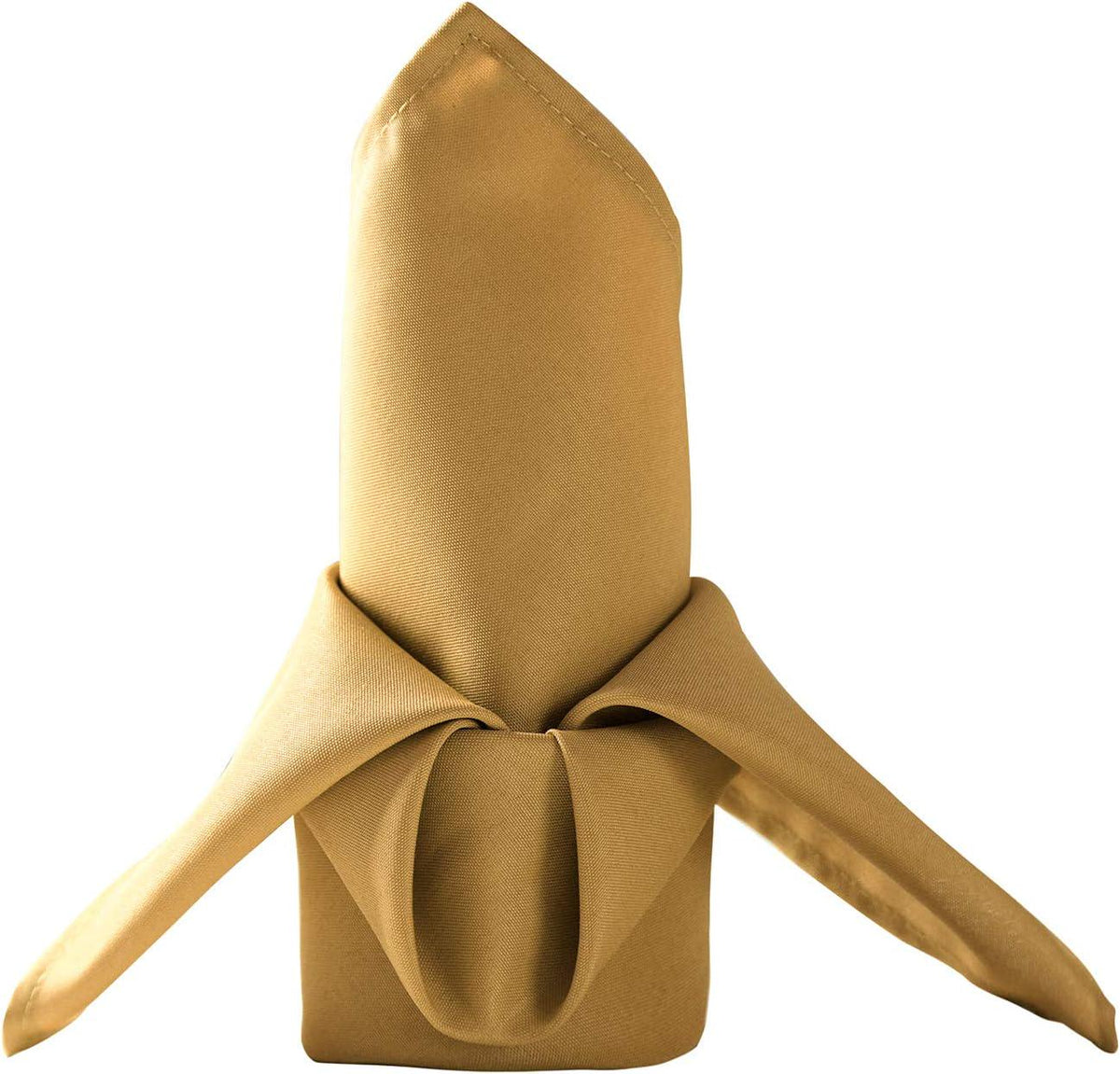 GOLD -Poly Poplin Napkin - 18" X 18" - Cloth Napkins, Washable Reusable Napkins,Wrinkle Resistance Napkins for Dinner, Wedding, Parties