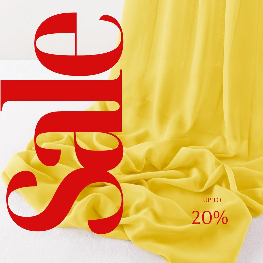 CHIFFON FABRIC - YELLOW -Polyester Soft Light Weight, Sheer, See Through Chiffon Fabric Sold By The Yard.
