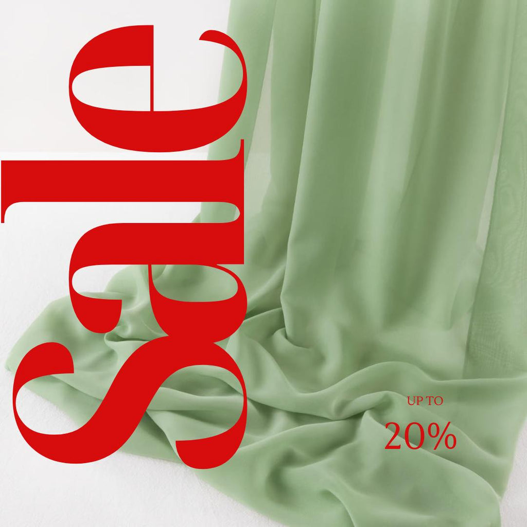 CHIFFON FABRIC - SAGE -Polyester Soft Light Weight, Sheer, See Through Chiffon Fabric Sold By The Yard.