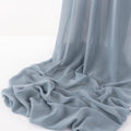 CHIFFON FABRIC - LTDUSTYBLUE -Polyester Soft Light Weight, Sheer, See Through Chiffon Fabric Sold By The Yard.