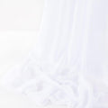 CHIFFON FABRIC - WHITE - Polyester Soft Light Weight, Sheer, See Through Chiffon Fabric Sold By The Yard.