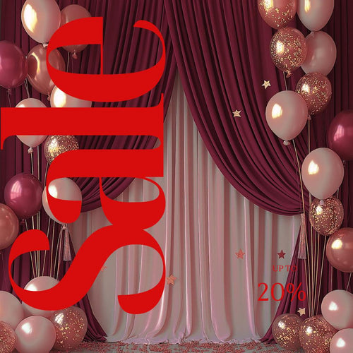 10Ftx10Ft - BURGUNDY - Wrinkle Free Backdrop Curtains for Parties  - 2 Panels 5x10ft Interlock Backdrop for Weddings Birthday Party Curtains