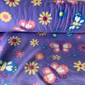 Butterfly Floral Print - Anti Pill Theme Fleece Fabric, 60” Inches Wide – Sold By The Yard