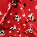 Red Puppy Print - Anti Pill Theme Fleece Fabric, 60” Inches Wide – Sold By The Yard