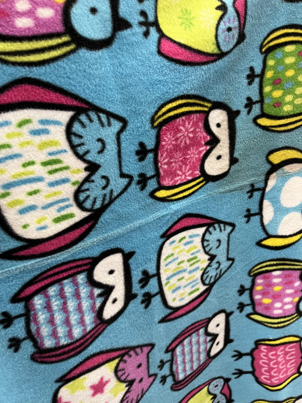 Owls Print - Anti Pill Theme Fleece Fabric, 60” Inches Wide – Sold By The Yard