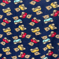 Teddy Bear Print - Anti Pill Theme Fleece Fabric, 60” Inches Wide – Sold By The Yard Navy