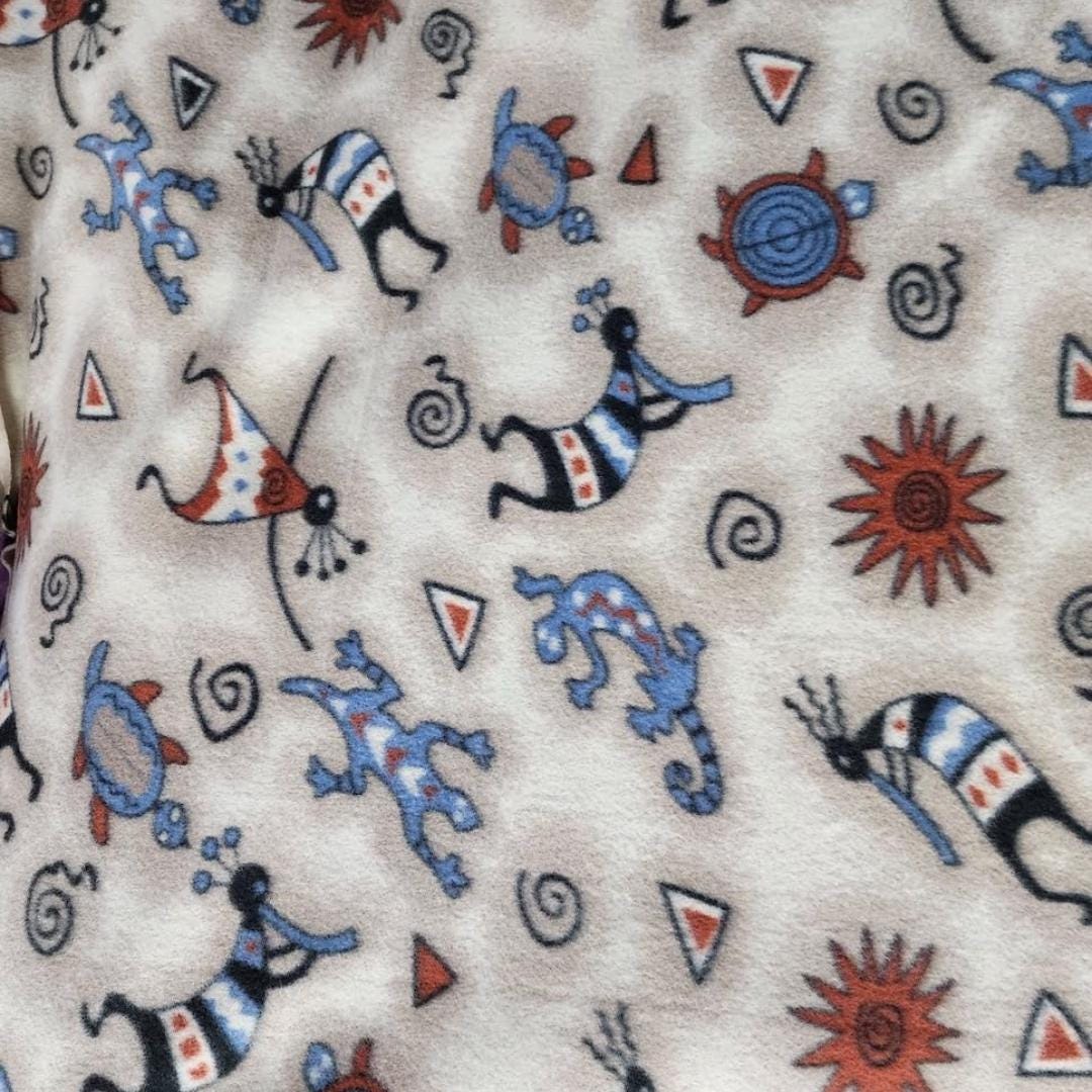 African Print - Anti Pill Theme Fleece Fabric, 60” Inches Wide – Sold By The Yard
