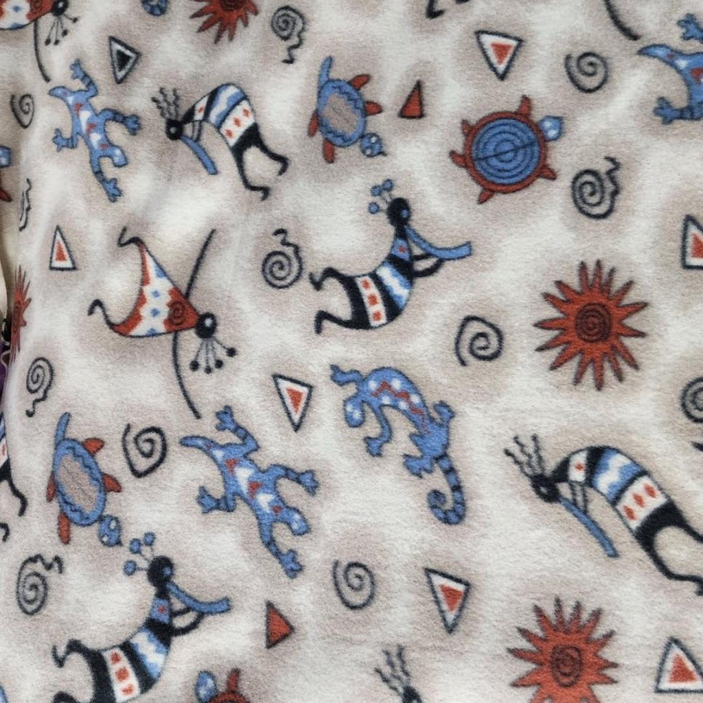 African Print - Anti Pill Theme Fleece Fabric, 60” Inches Wide – Sold By The Yard