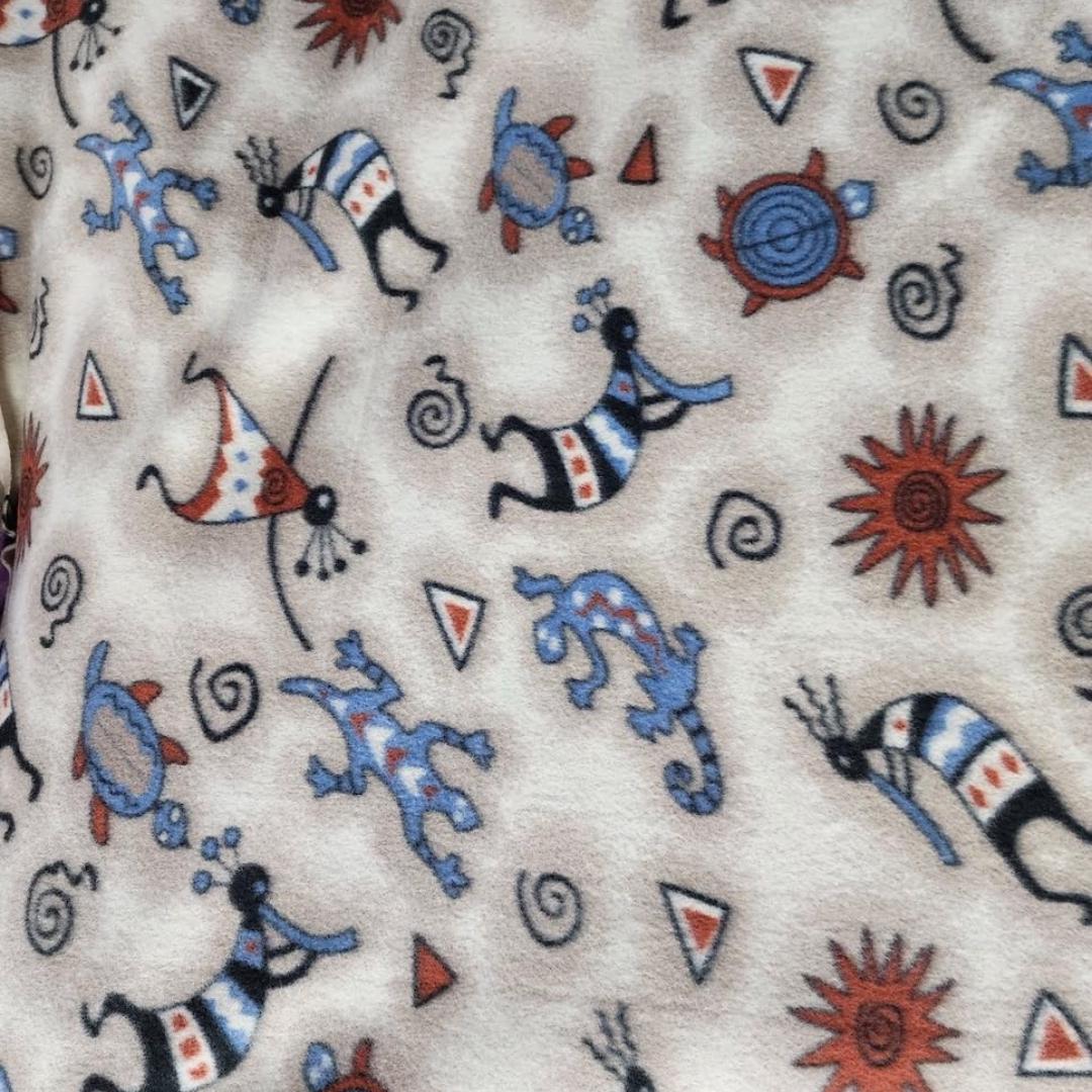 African Print - Anti Pill Theme Fleece Fabric, 60” Inches Wide – Sold By The Yard