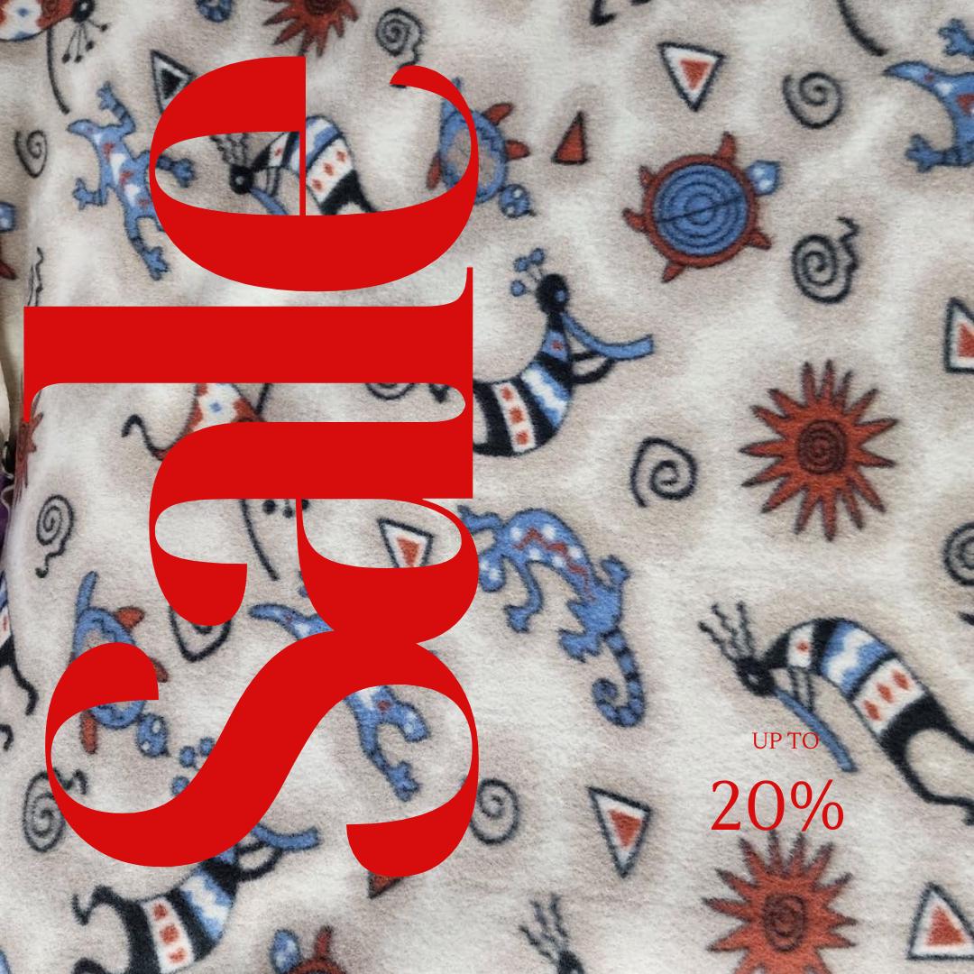 African Print - Anti Pill Theme Fleece Fabric, 60” Inches Wide – Sold By The Yard