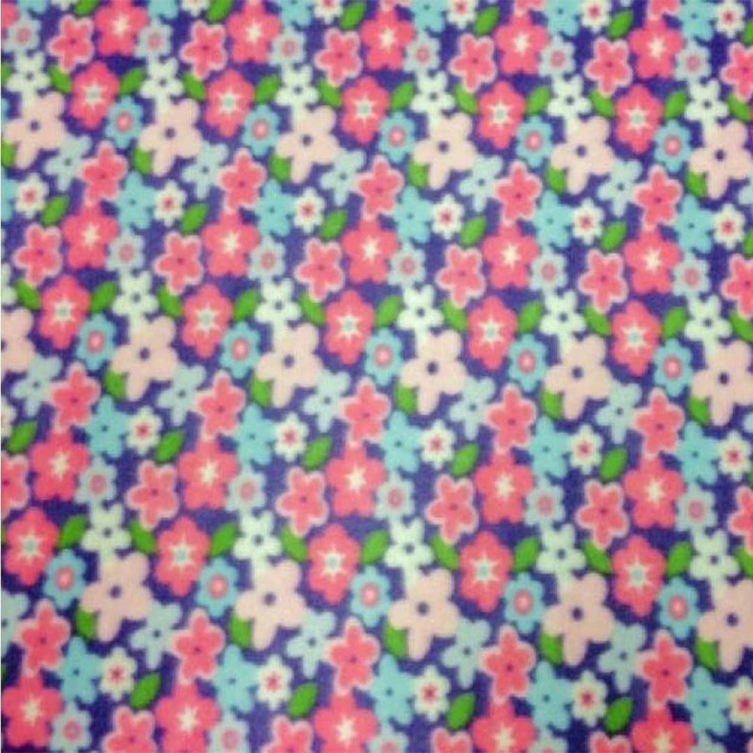 Daisy Floral Print - Anti Pill Theme Fleece Fabric, 60” Inches Wide – Sold By The Yard
