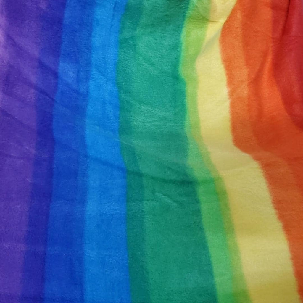 Rainbow Print - Anti Pill Theme Fleece Fabric, 60” Inches Wide – Sold By The Yard