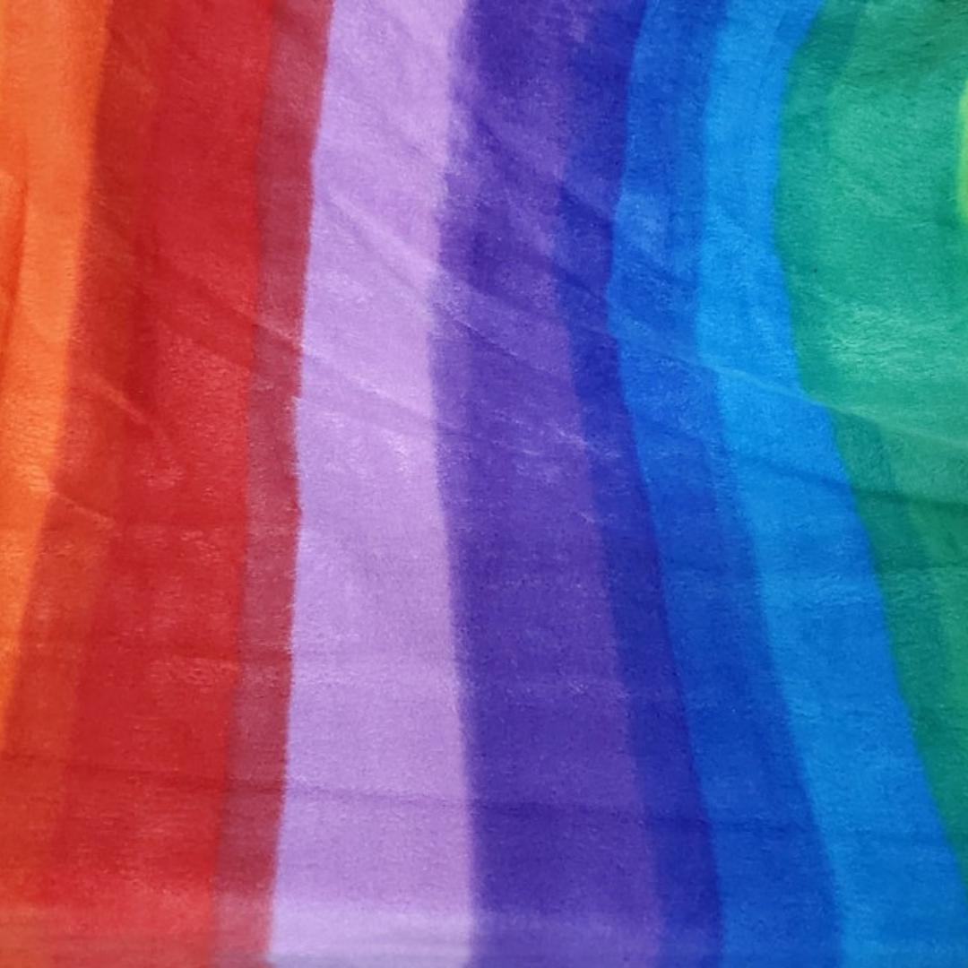 Rainbow Print - Anti Pill Theme Fleece Fabric, 60” Inches Wide – Sold By The Yard