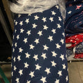 Stars Print Navy - Anti Pill Theme Fleece Fabric, 60” Inches Wide – Sold By The Yard
