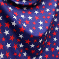 Patriotic Stars On Royal - 4 Way Stretch Fabric By The Yard - 60" Wide Spandex Fabric - Thick and Heavy Spandex Fabric