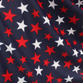 Patriotic Stars On Navy - 4 Way Stretch Fabric By The Yard - 60" Wide Spandex Fabric - Thick and Heavy Spandex Fabric