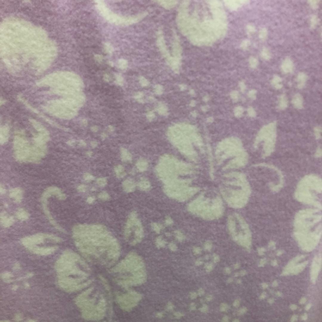 Hawaiian Print - Anti Pill Theme Fleece Fabric, 60” Inches Wide – Sold By The Yard Lavender