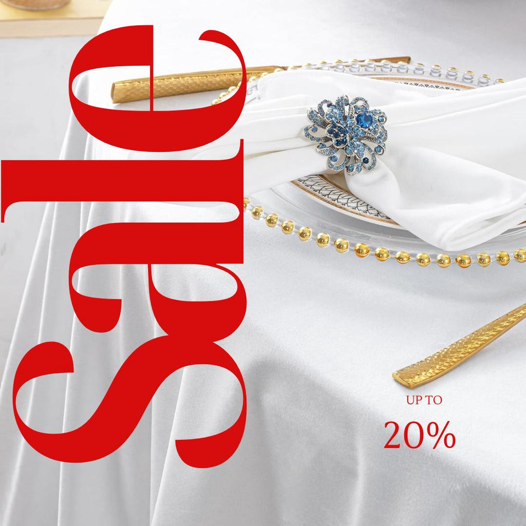Round Luxurious Royal Velvet Tablecloth - WHITE - Washable Table Cover for Party Wedding Baby Shower Dinning Decoration. Choose size Below