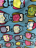 Owls Print - Anti Pill Theme Fleece Fabric, 60” Inches Wide – Sold By The Yard