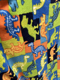 Dinosaur  Print - Anti Pill Theme Fleece Fabric, 60” Inches Wide – Sold By The Yard