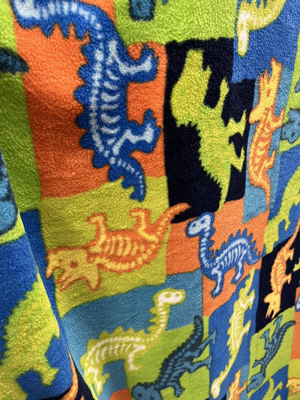 Dinosaur  Print - Anti Pill Theme Fleece Fabric, 60” Inches Wide – Sold By The Yard