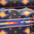 Black Aztec Print - Anti Pill Theme Fleece Fabric, 60” Inches Wide – Sold By The Yard