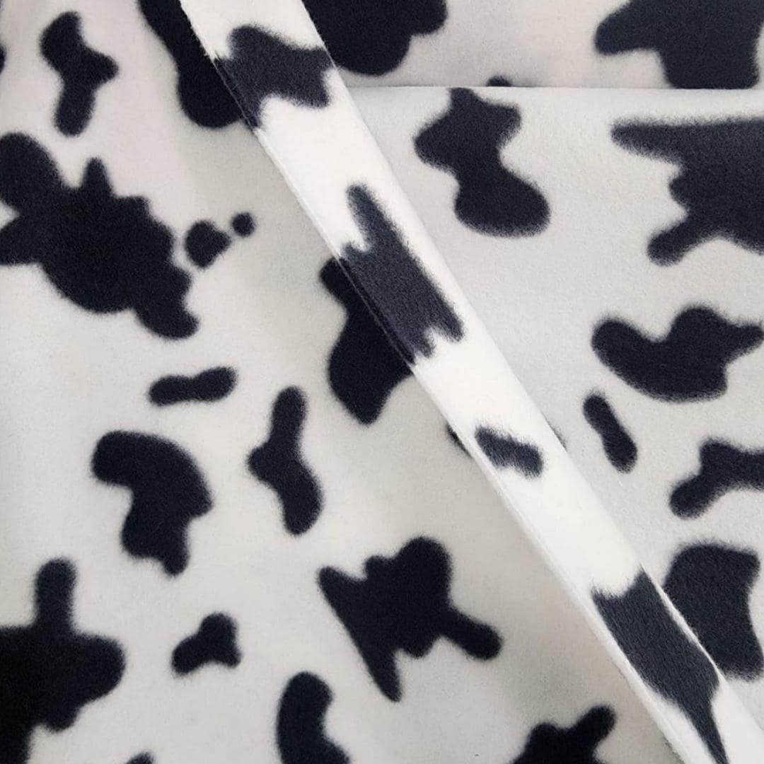Cow Print - Anti Pill Theme Fleece Fabric, 60” Inches Wide – Sold By The Yard