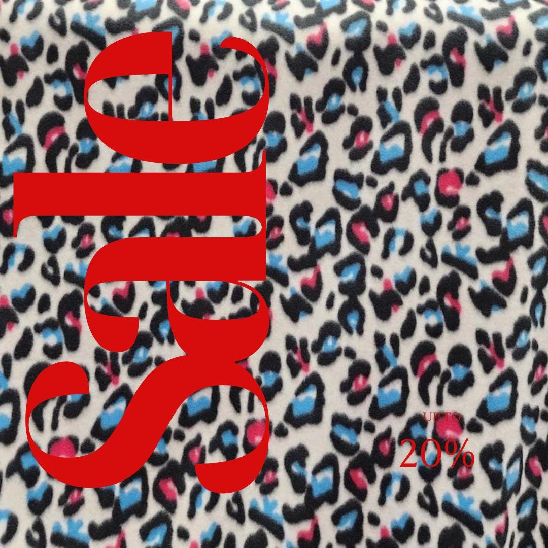 Leopard Print - Anti Pill Theme Fleece Fabric, 60” Inches Wide – Sold By The Yard