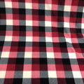 Red & Black Plaid - Anti Pill Theme Fleece Fabric, 60” Inches Wide – Sold By The Yard