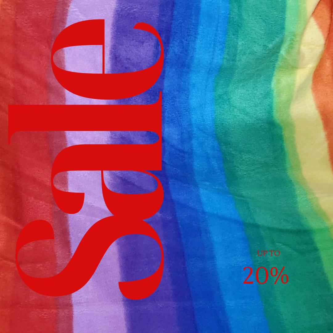 Rainbow Print - Anti Pill Theme Fleece Fabric, 60” Inches Wide – Sold By The Yard