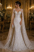 Luxury Heart Lace - White - 3D Beaded Design with Embroidered Sequins and Beads On a Mesh Lace Fabric for Prom Dress By The Yard
