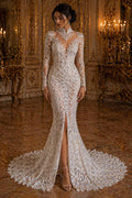 Luxurious Feather Designs Lace - White - Beaded & Embroidered Sequins and Beads On Mesh Lace Fabric for Prom Dress. Sold By 3 Feathers