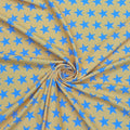 Black-light Reactive Orange and Lavender Star - 4 Way Stretch Fabric By The Yard - 60" Wide Spandex Fabric - Thick and Heavy Spandex Fabric
