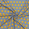 Black-light Reactive Lavender and Orange Star - 4 Way Stretch Fabric By The Yard - 60" Wide Spandex Fabric - Thick and Heavy Spandex Fabric