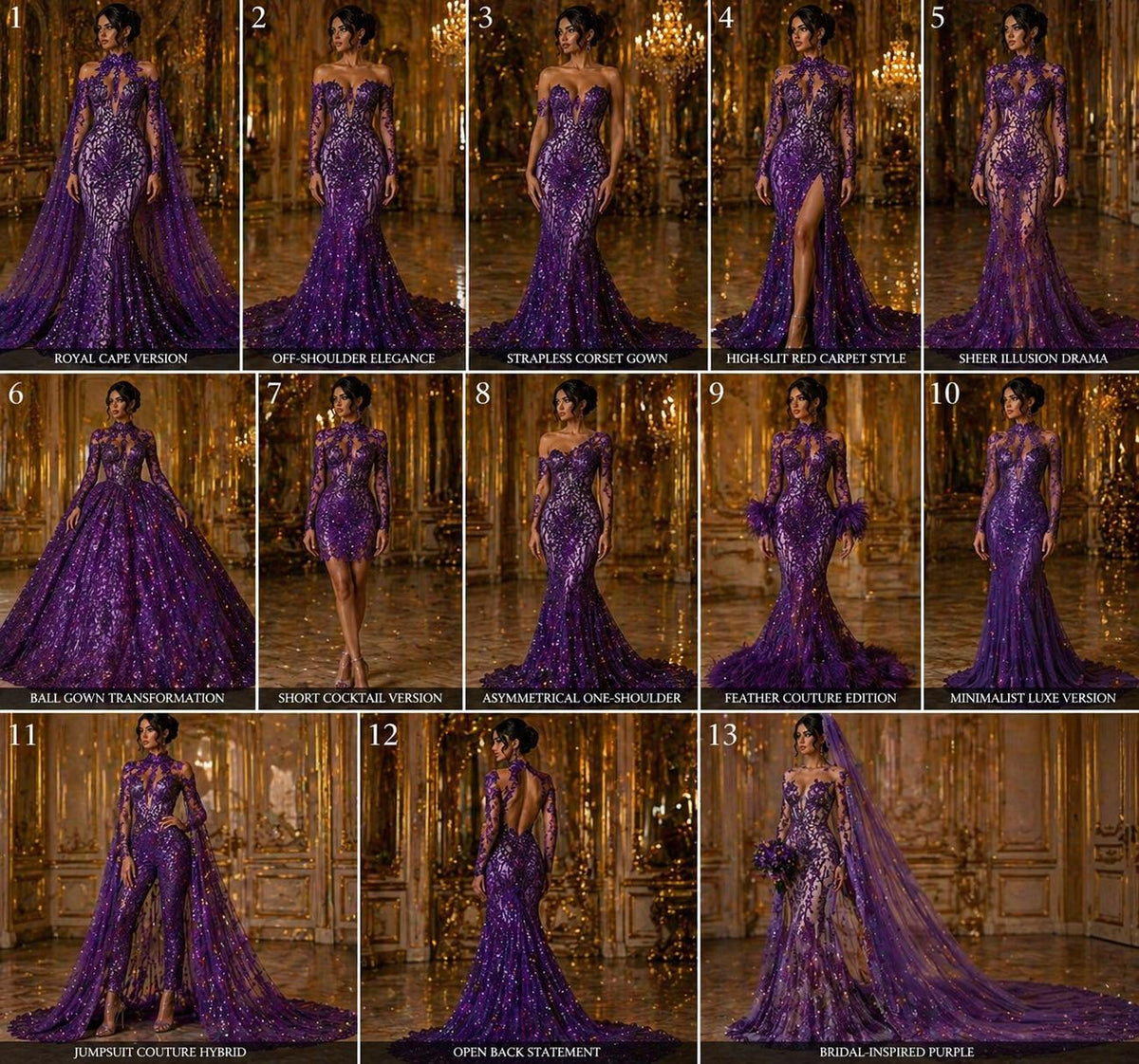 Glossy Design Luxury Shiny Sequin - PURPLE - 4 Way Stretch Mesh Fabric – Prom & Evening Dress Material By The Yard.