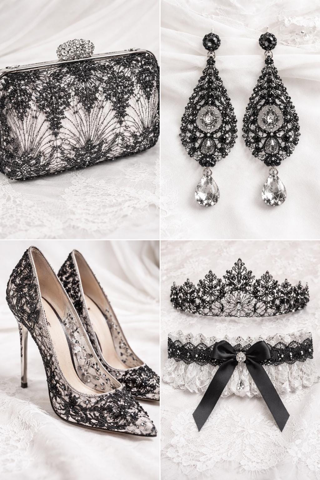 Luxury Lace - Black - 3D Beaded Design with Embroidered Sequins and Beads On a Mesh Lace Fabric for Prom Dress By The Yard
