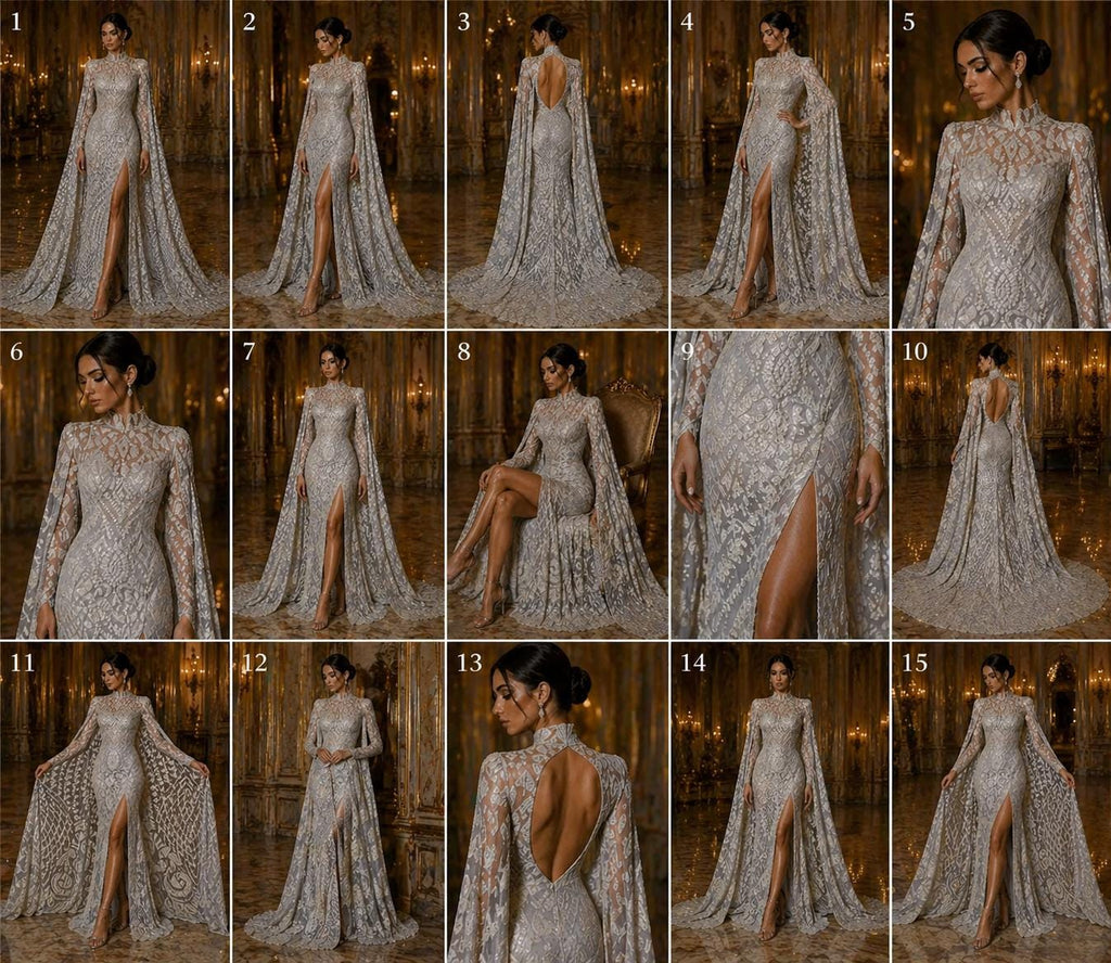 Geometric Design Luxury Shiny Sequin - WHITE - 4 Way Stretch Mesh Fabric – Prom & Evening Dress Material By The Yard.